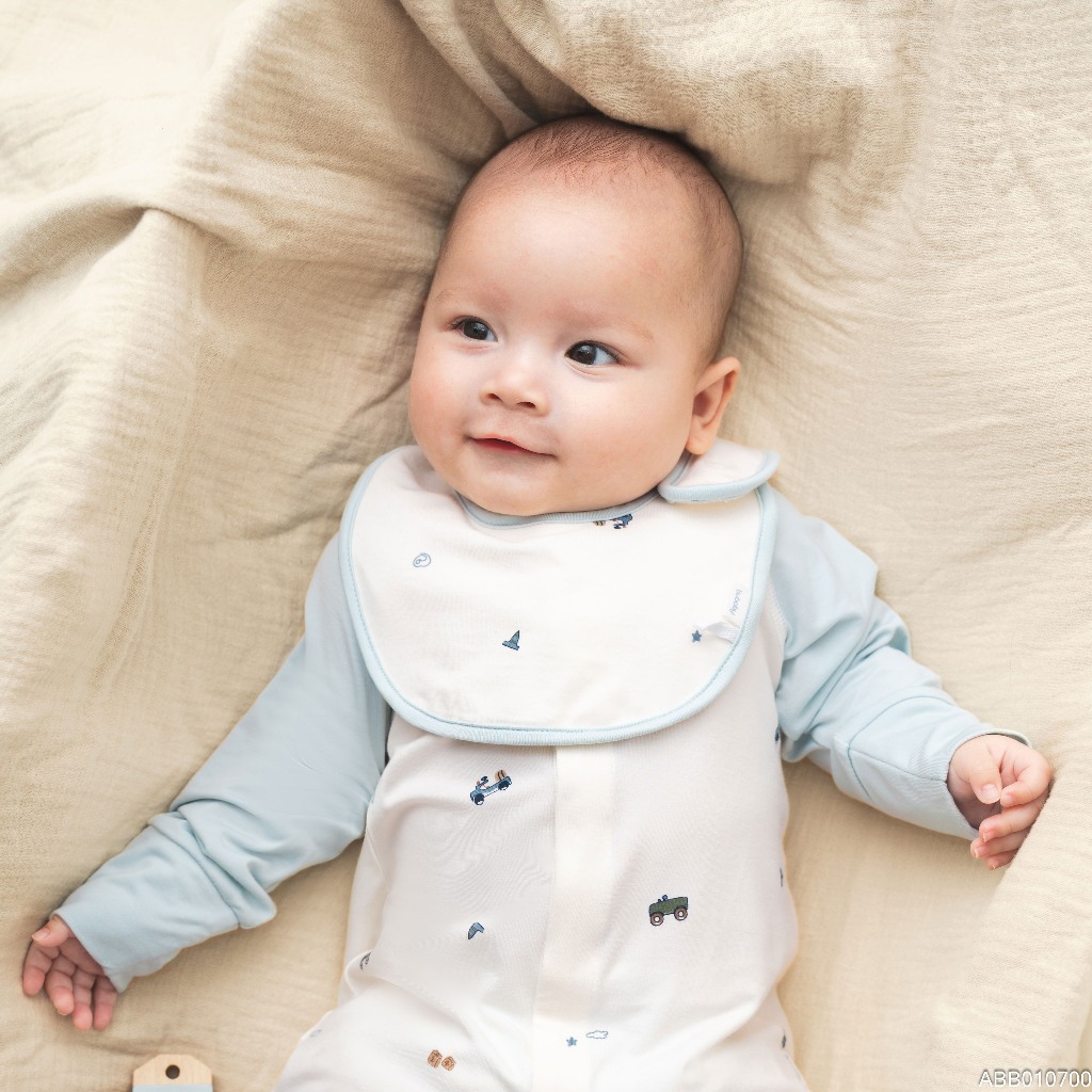 BU Baby Yếm cài lệch BU Bamboo ABB010700 | Phụ kiện sơ sinh chính hãng