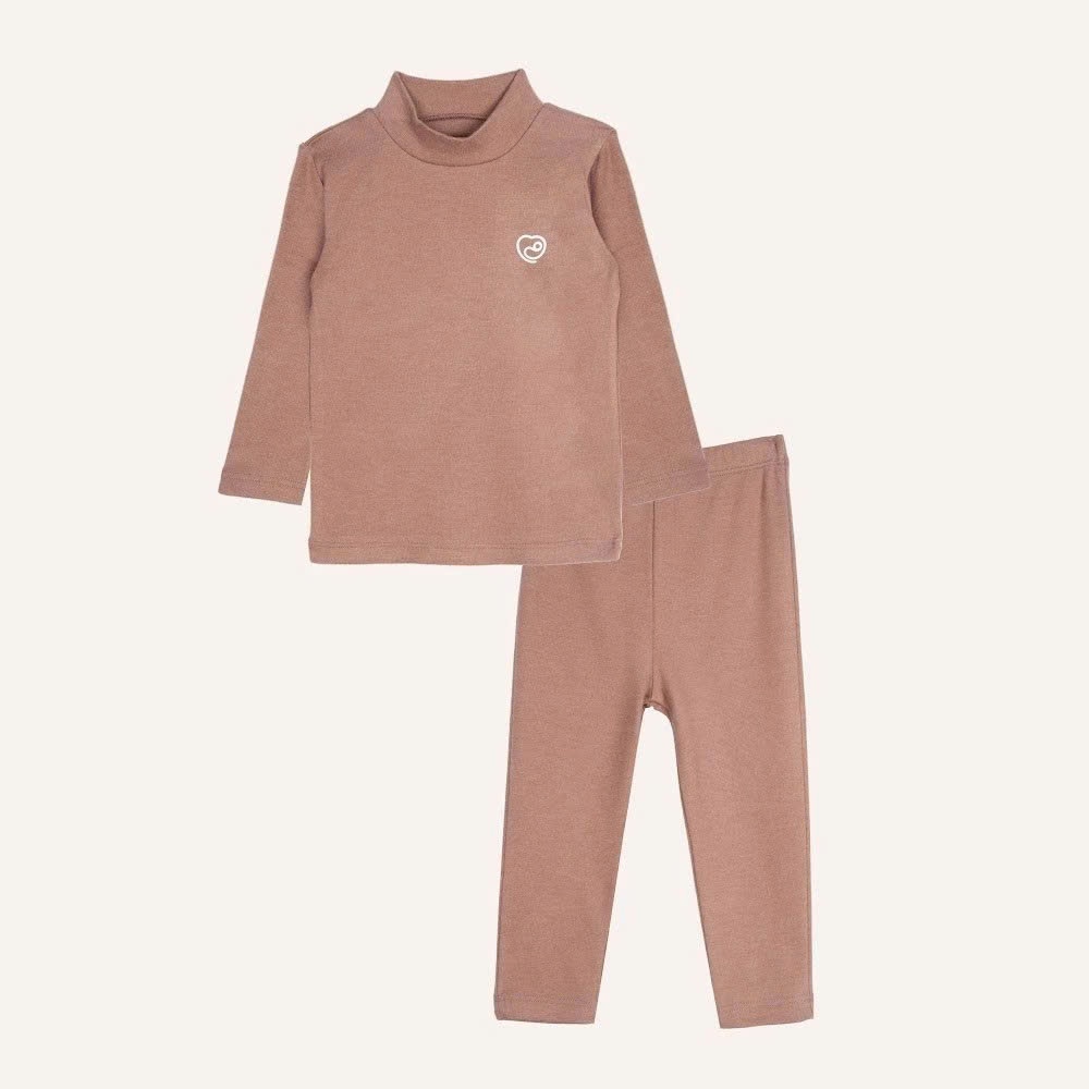 (6M-5Y) Bộ dài tay cổ tròn BUBABY Vải  Mềm mát Signature Cao Cấp Cho Bé