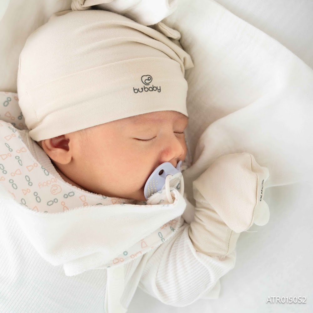 (Freesize) Yếm treo ti giả Set 2 Bubaby Cotton ATR0150S2| Phụ kiện BU Baby chính hãng