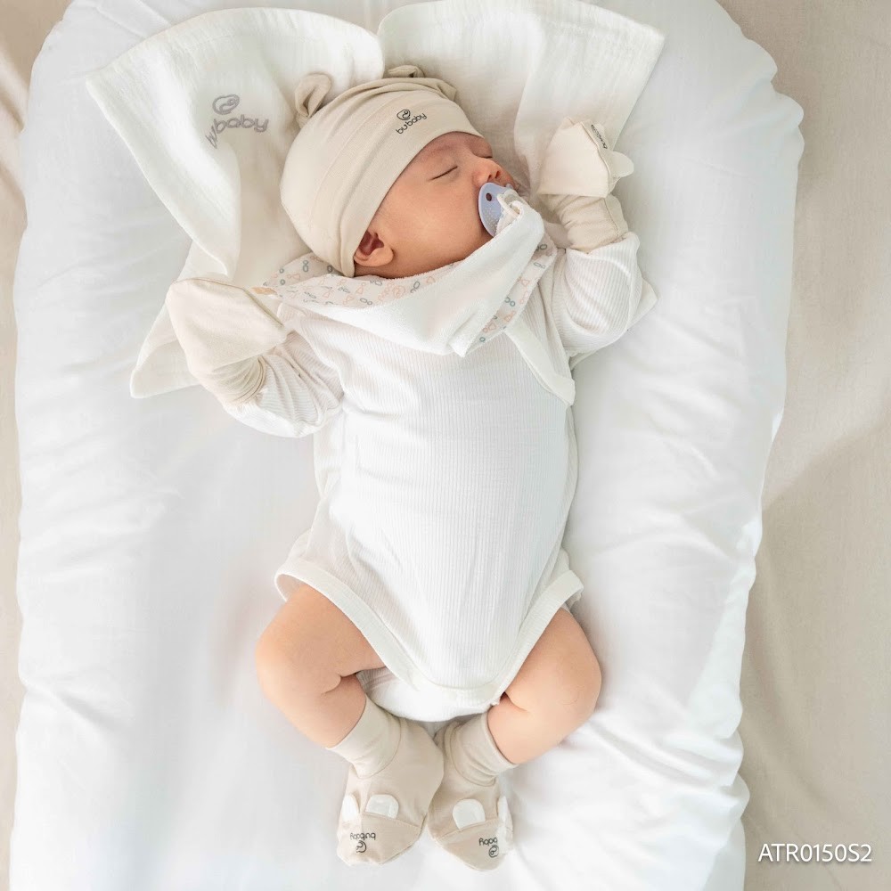 (Freesize) Yếm treo ti giả Set 2 Bubaby Cotton ATR0150S2| Phụ kiện BU Baby chính hãng