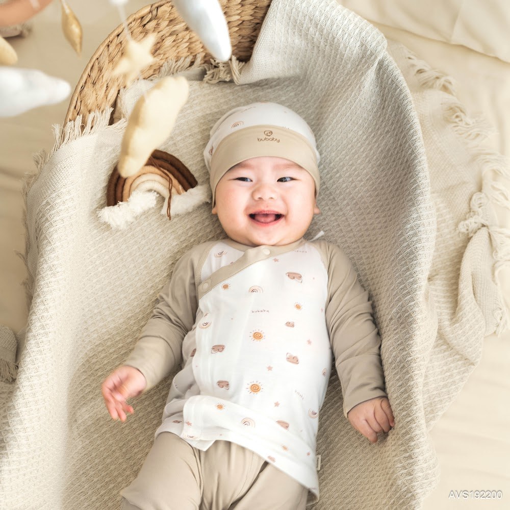 BU Baby Set Phụ kiện Mũ tròn Yếm Bao tay bao chân thoáng mát mềm mịn xinh yêu cho bé AVS1|Chính Hãng