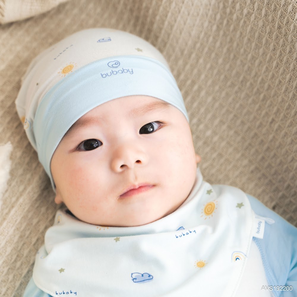 BU Baby Set Phụ kiện Mũ tròn Yếm Bao tay bao chân thoáng mát mềm mịn xinh yêu cho bé AVS1|Chính Hãng