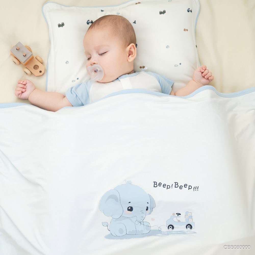 BU Baby Set Phụ kiện Chăn, Gối, Gối chặn cho bé Little Car Bambus CBB080000 | Phụ kiện chính hãng