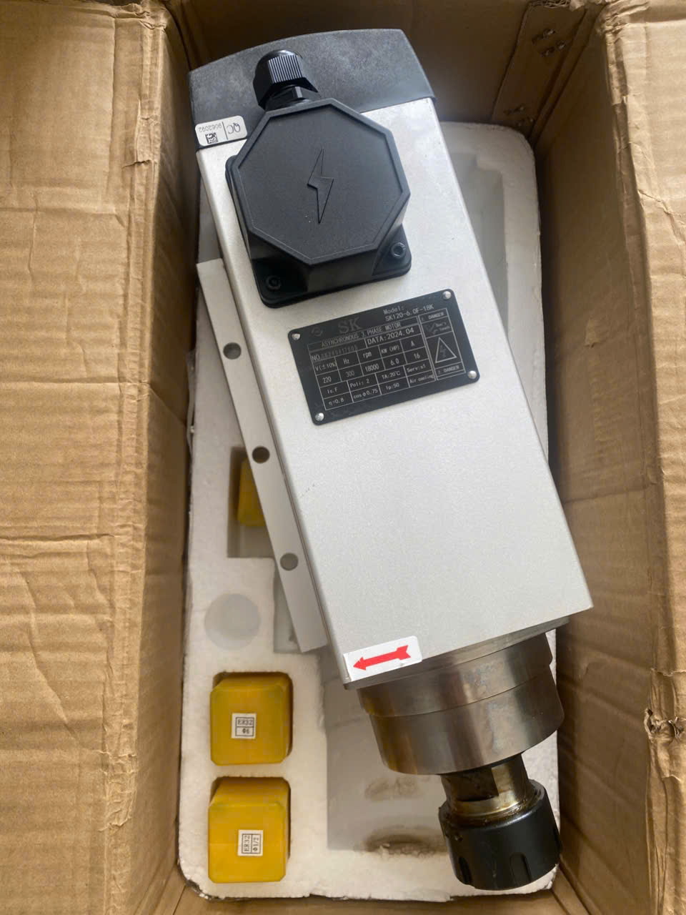 Củ đục spindle 6kw-làm mát bằng gió