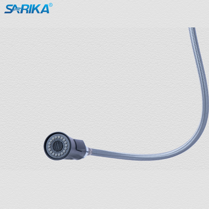 Vòi Rửa Chén Nóng Lạnh SARIKA® SR329 Đồng Thau Mạ Crom Đen