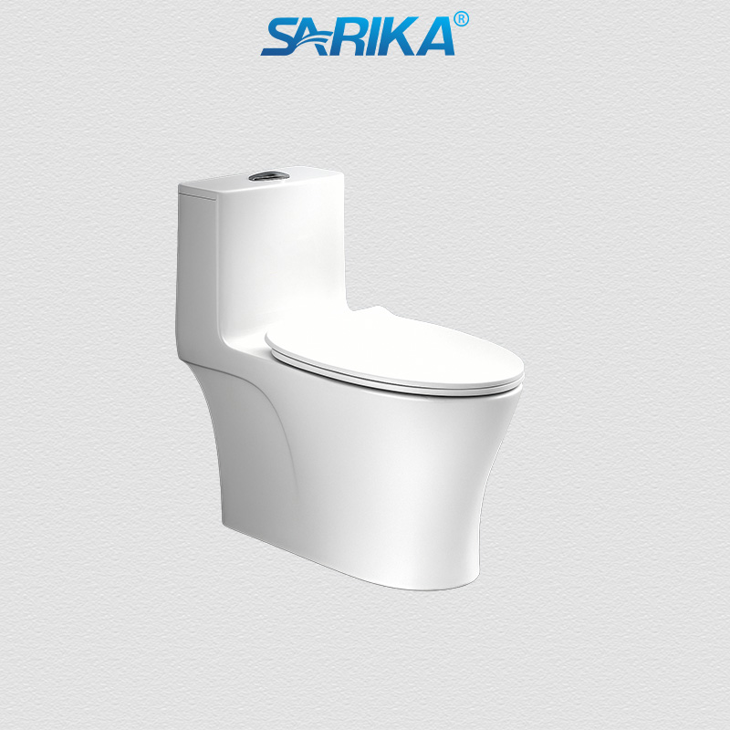 Bồn Cầu Liền Khối SARIKA® C06 Men Sứ Tuyết