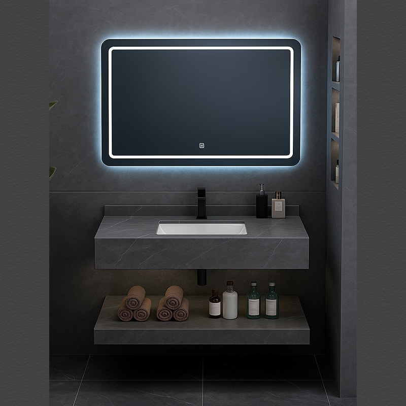 Kệ Lavabo Đá SARIKA BD01 Cao Cấp Gương Led Cảm Ứng