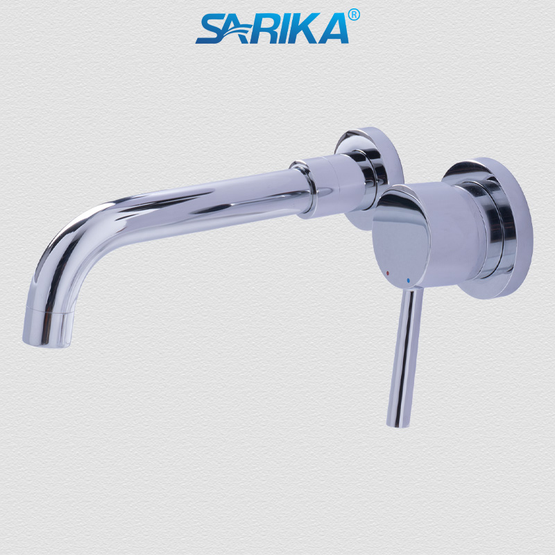 Vòi Lavabo Âm Tường Nóng Lạnh SARIKA® SR228 Đồng Thau Mạ Crom