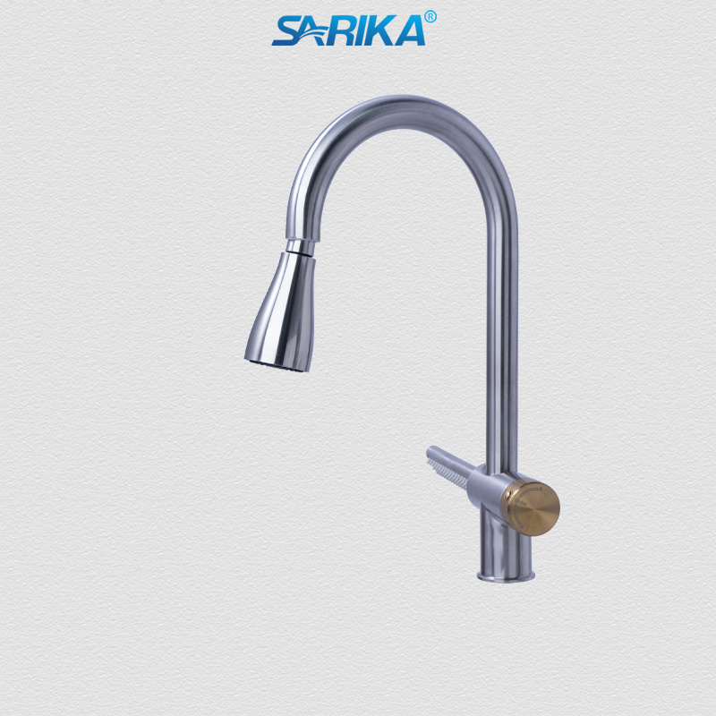 Vòi Rửa Chén Nóng Lạnh SARIKA® SR331 INOX 304 Máng Sối