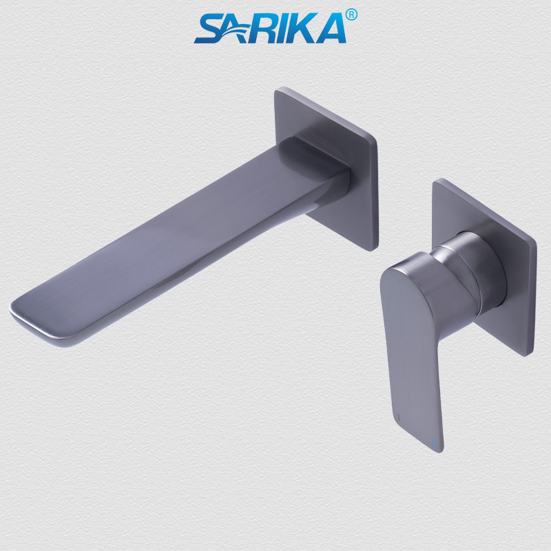 Vòi Lavabo Âm Tường Nóng Lạnh SARIKA® SR229 Đồng Thau Mạ Crom