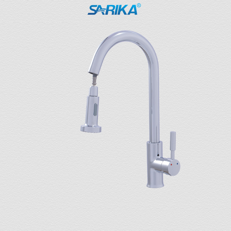 Vòi Rửa Chén Nóng Lạnh SARIKA® SR321 Đồng Thau Mạ Crom