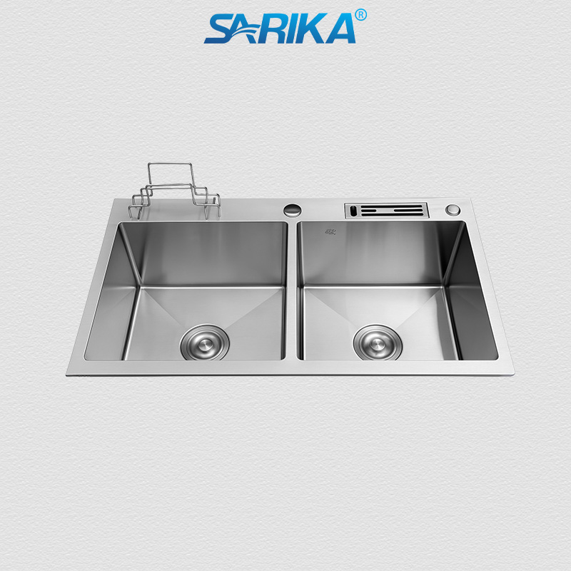 Chậu Rửa Chén SARIKA® CR12 Inox 304 Cài Dao Thớt