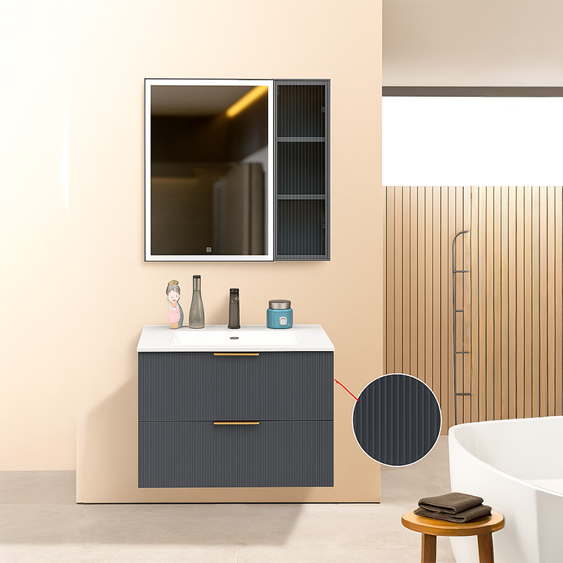 Tủ Lavabo SARIKA® TLB33 Nhựa PVC Cao Cấp Gương Led Cảm Ứng