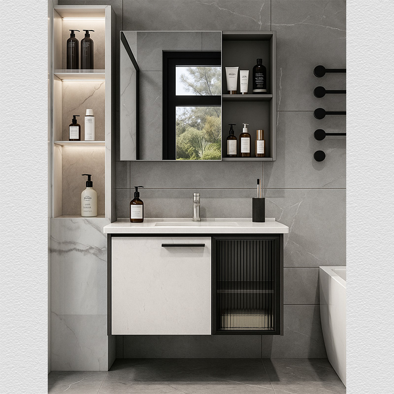 Tủ Lavabo Góc SARIKA® TLB50 Nhôm Cao Cấp