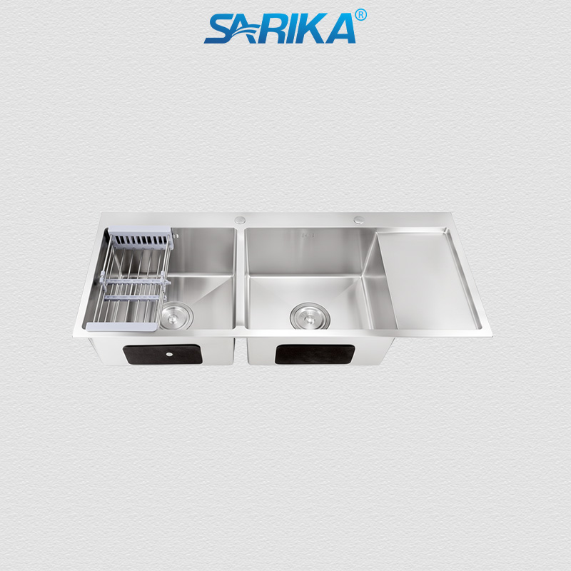 Chậu Rửa Chén SARIKA® CR19 Inox 304 2 Hộc Cánh