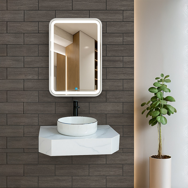 Kệ Lavabo Đá SARIKA BD17 Cao Cấp Gương Led Cảm Ứng