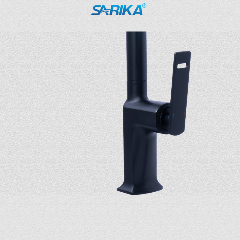 Vòi Rửa Chén Nóng Lạnh SARIKA® SR329 Đồng Thau Mạ Crom Đen