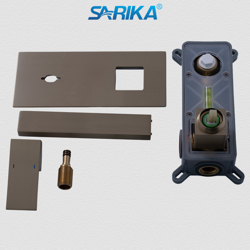 Vòi Lavabo Âm Tường Nóng Lạnh SARIKA® SR229 Đồng Thau Mạ Crom