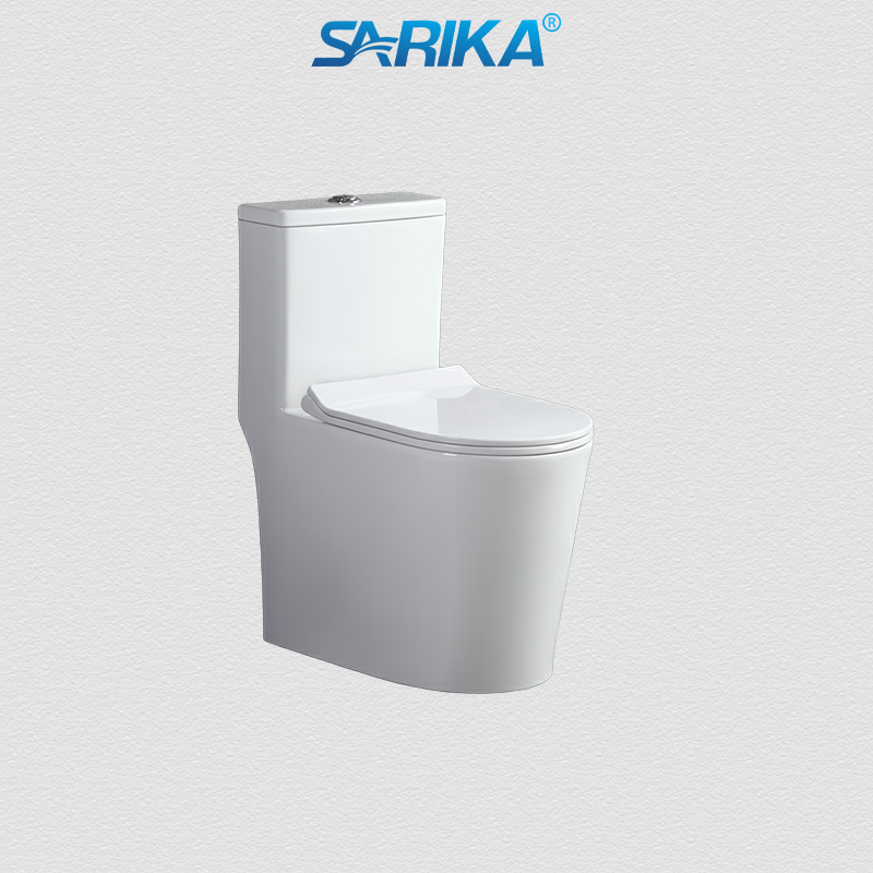 Bồn Cầu Liền Khối SARIKA® C05 Men Sứ Tuyết