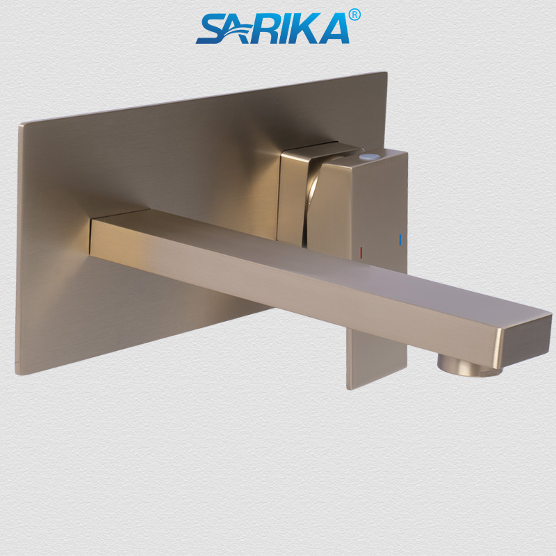 Vòi Lavabo Âm Tường Nóng Lạnh SARIKA® SR229 Đồng Thau Mạ Crom