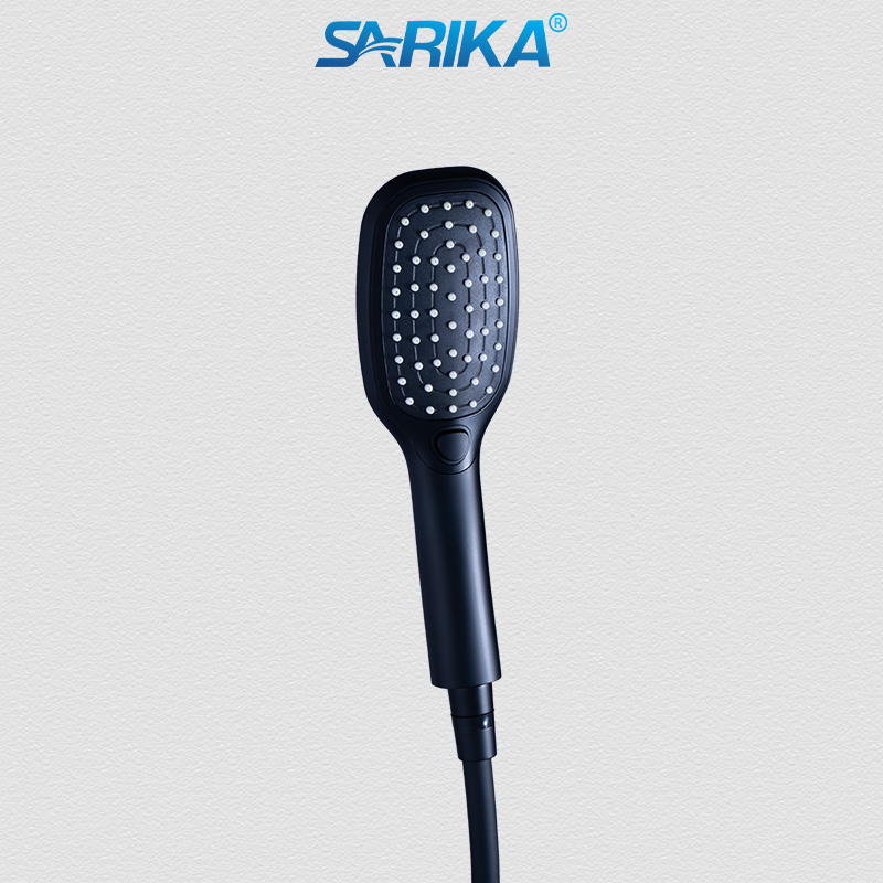 Sen Tắm Nóng Lạnh SARIKA® SR115 Đồng Thau Mạ Crom Đen