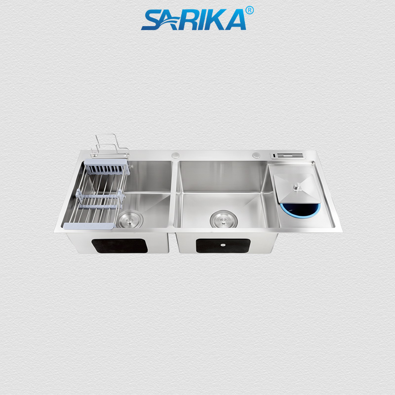 Chậu Rửa Chén SARIKA® CR20 Inox 304 Hộc Rác