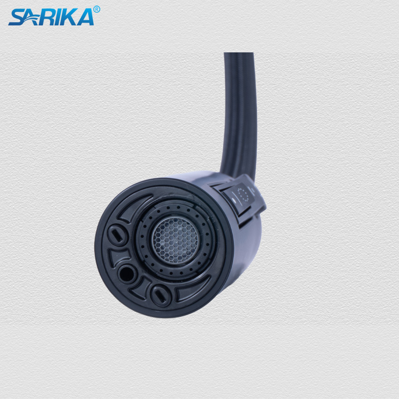 Vòi Rửa Chén Nóng Lạnh SARIKA® SR330 Đồng Thau Mạ Crom Đen