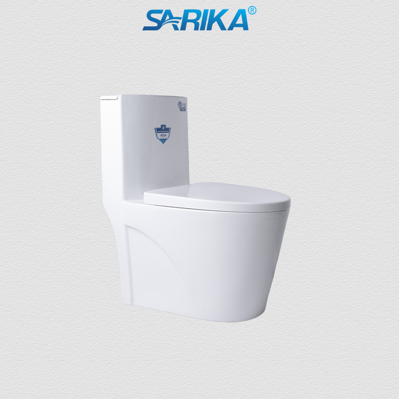 Bồn Cầu Liền Khối SARIKA® C07 Men Sứ Tuyết