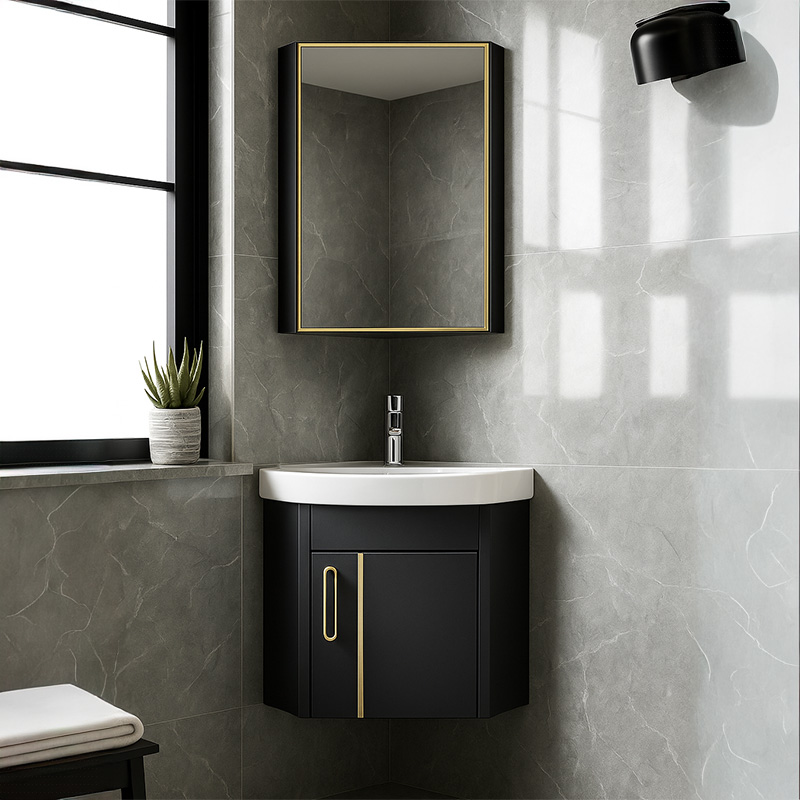 Tủ Lavabo Góc SARIKA® TLB45 Nhôm Cao Cấp