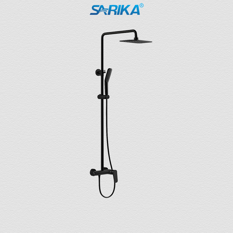 Sen Cây Nóng Lạnh SARIKA® SR041 Đồng Thau Mạ Crom Đen
