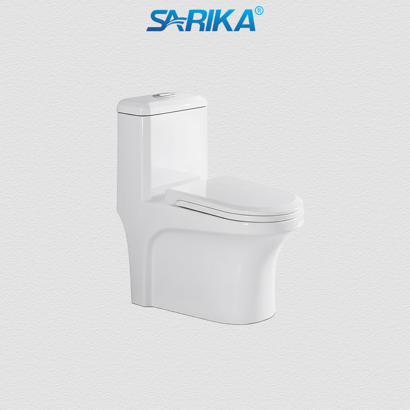 Bồn Cầu Liền Khối SARIKA® C08 Men Sứ Tuyết