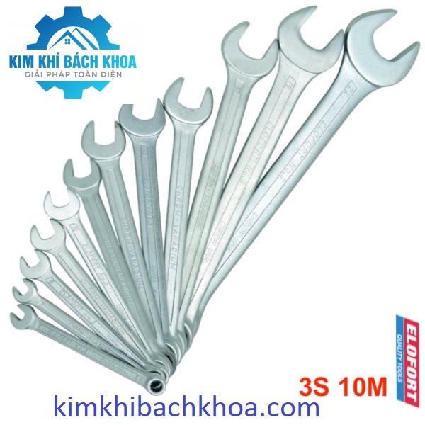 3S-10M bộ cờ lê vòng miệng 10 cây từ 6 đến 22mm chuẩn DIN 3113