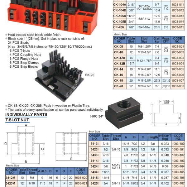 BỘ GÁ KẸP PHÔI 52 CHI TIẾT - VERTEX