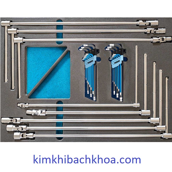 TM01/011 Bộ đồ nghề 26 món gồm tay vặn chữ T và lục giác FERVI Italia