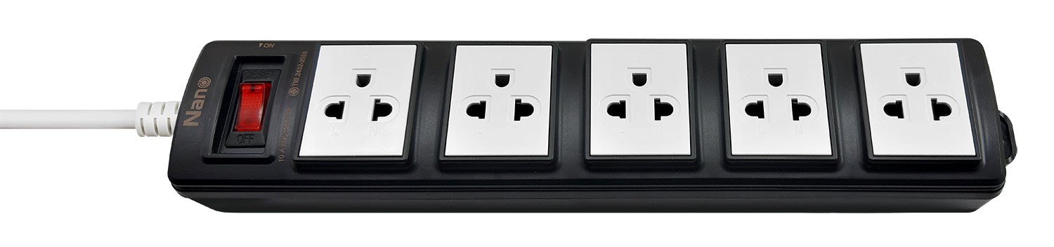5 Ổ CẮM CHỊU TẢI + DÂY DÀI 3M,5M 10A/16A -ET05-10A/16A-3M/5M-W/B