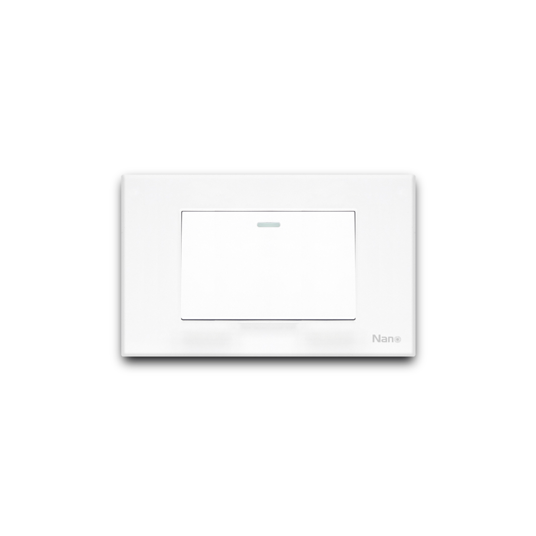 Bộ 1 công tắc to kèm mặt CP1-W