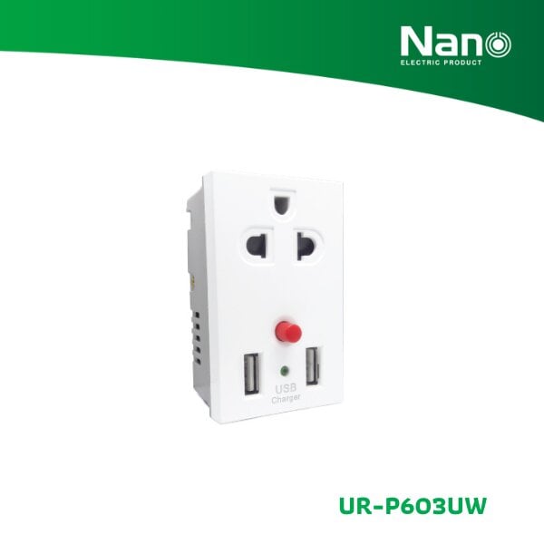 1 Ổ CẮM KÈM 2 Ổ SẠC USB - UR-P603UW