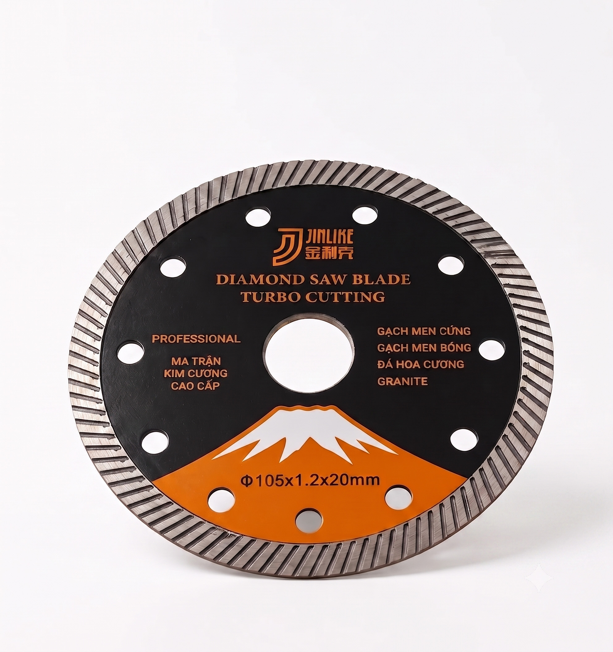 Đĩa cắt gạch Turbo Jinlike 105mm chính hãng