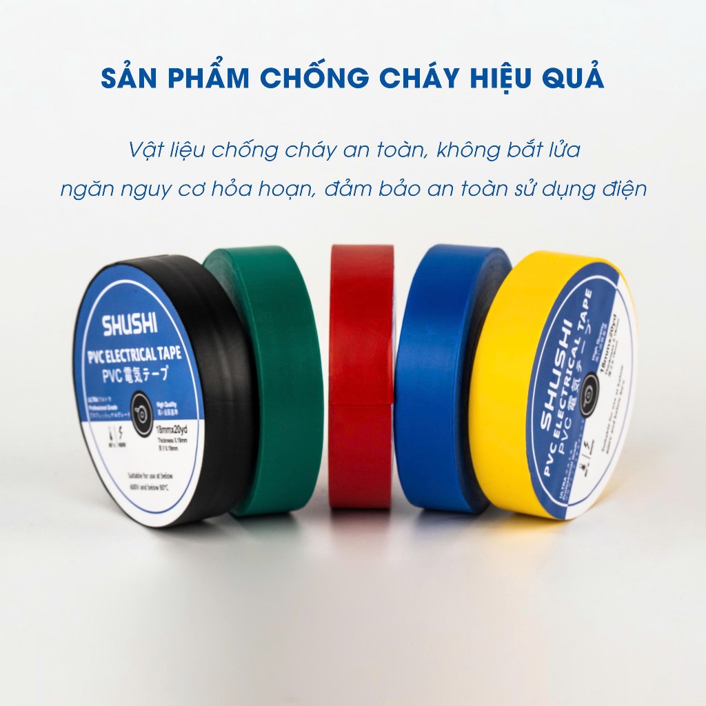 Băng Keo Cách Điện ShuShi Thương Hiệu Nhật Bản P101N-180