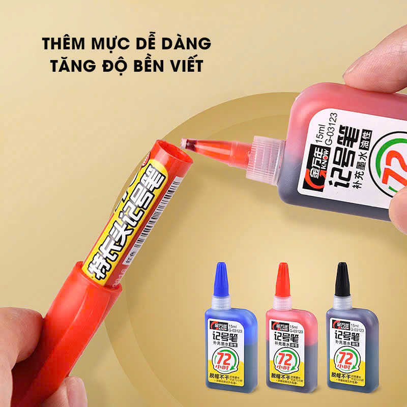 Bút Lấy Dấu Gevana Ngòi Dài 45mm, Bút Lấy Dấu Chống Khô Mực 72h