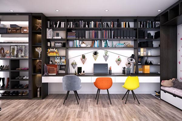 Cách bố trí phòng làm việc tại nhà đơn giản dễ làm nhất