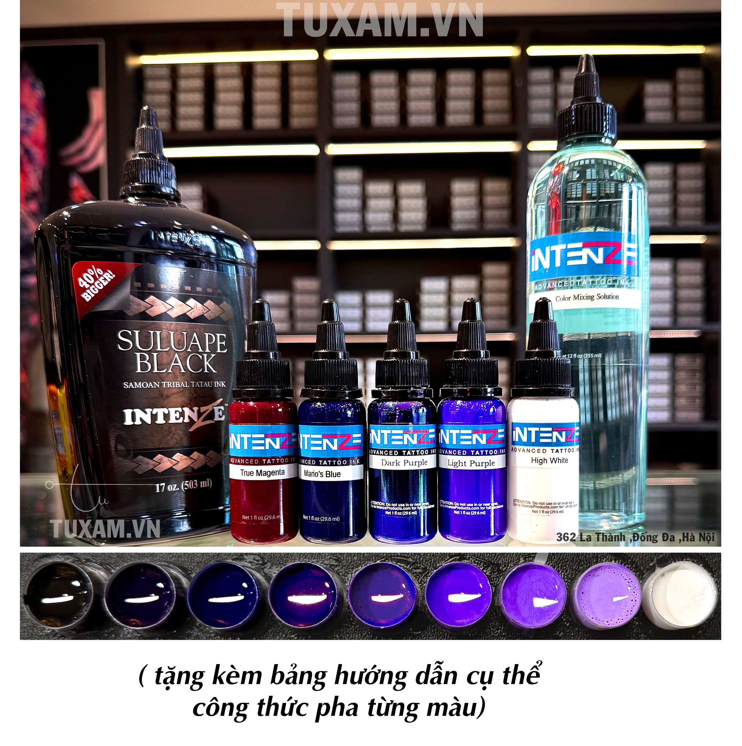 Set Màu INTENZE - Bảng Màu Xanh Tím