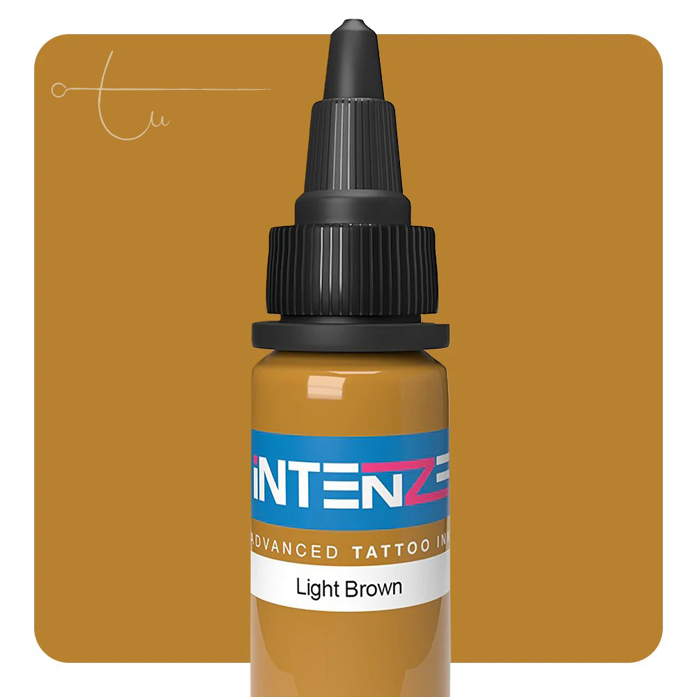 Mực Xăm Intenze Light Brown Tattoo Ink 1oz – Sắc Nâu Sáng Trung Tính