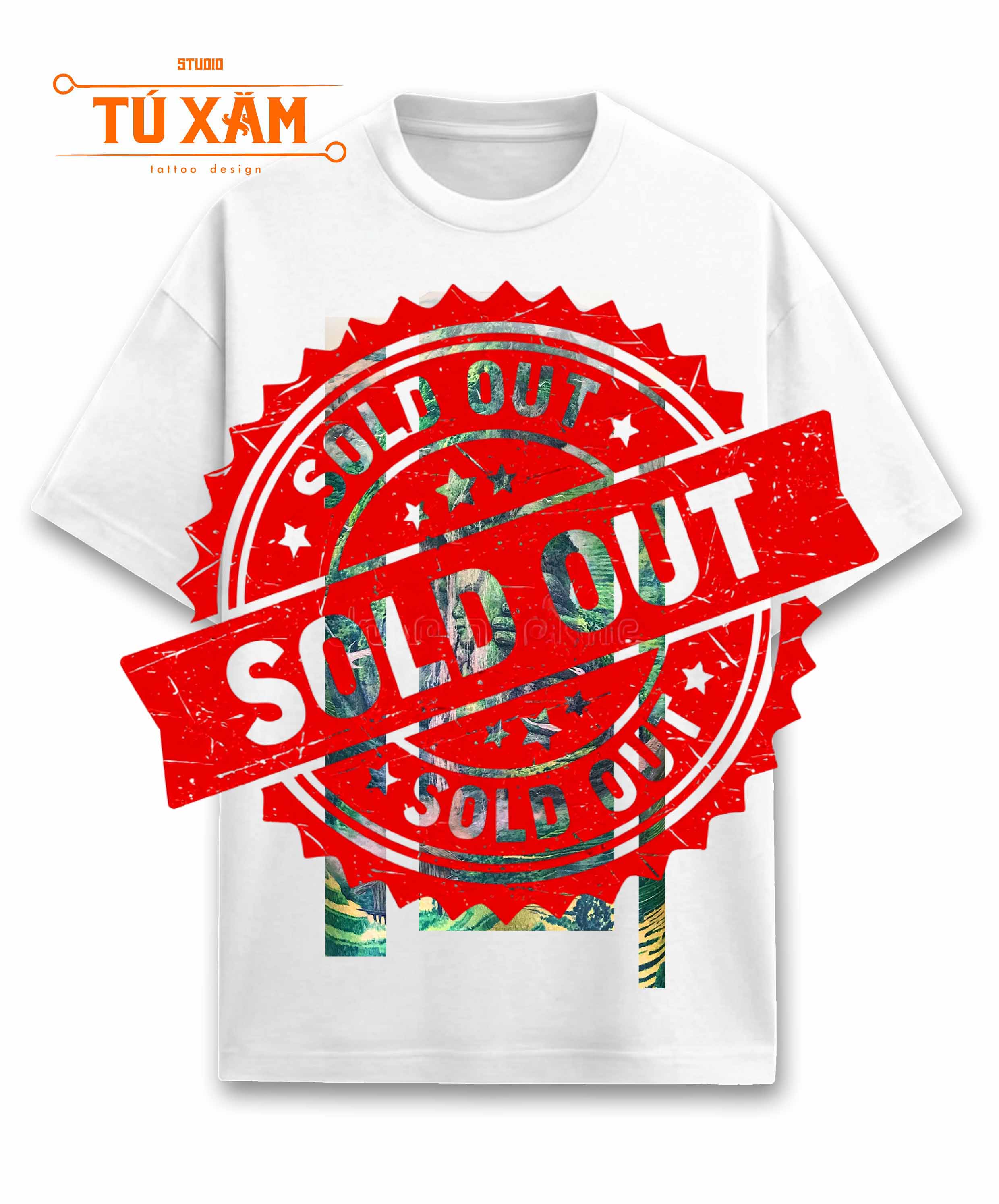 Áo thun hình xăm – Người đàn bà hóa đá – unisex form rộng tay lỡ, cotton 100% 250gsm, in DTG siêu thoáng, tattoo art cao cấp,  độc quyền Master Tú Đen
