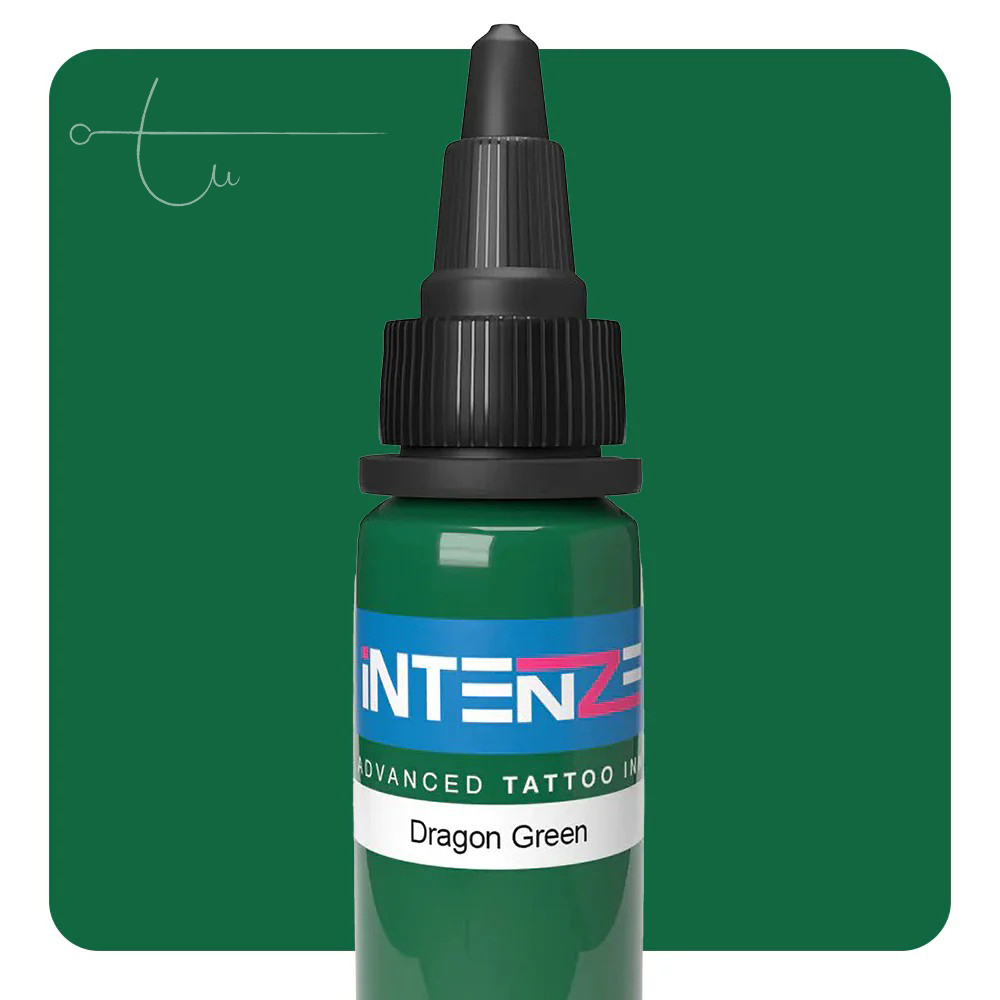 Mực Xăm Intenze Dragon Green Tattoo Ink 1oz – Sắc Xanh Lục Đậm Thiên Nóng