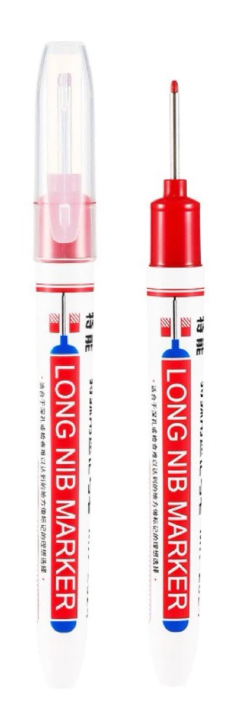 Bút lông ngòi dài Long Nib Marker – Bút vẽ và đánh dấu chuyên dụng cho tattoo artist, đầu ngòi dài dễ điều khiển, nét mảnh rõ, bền mực và an toàn cho da