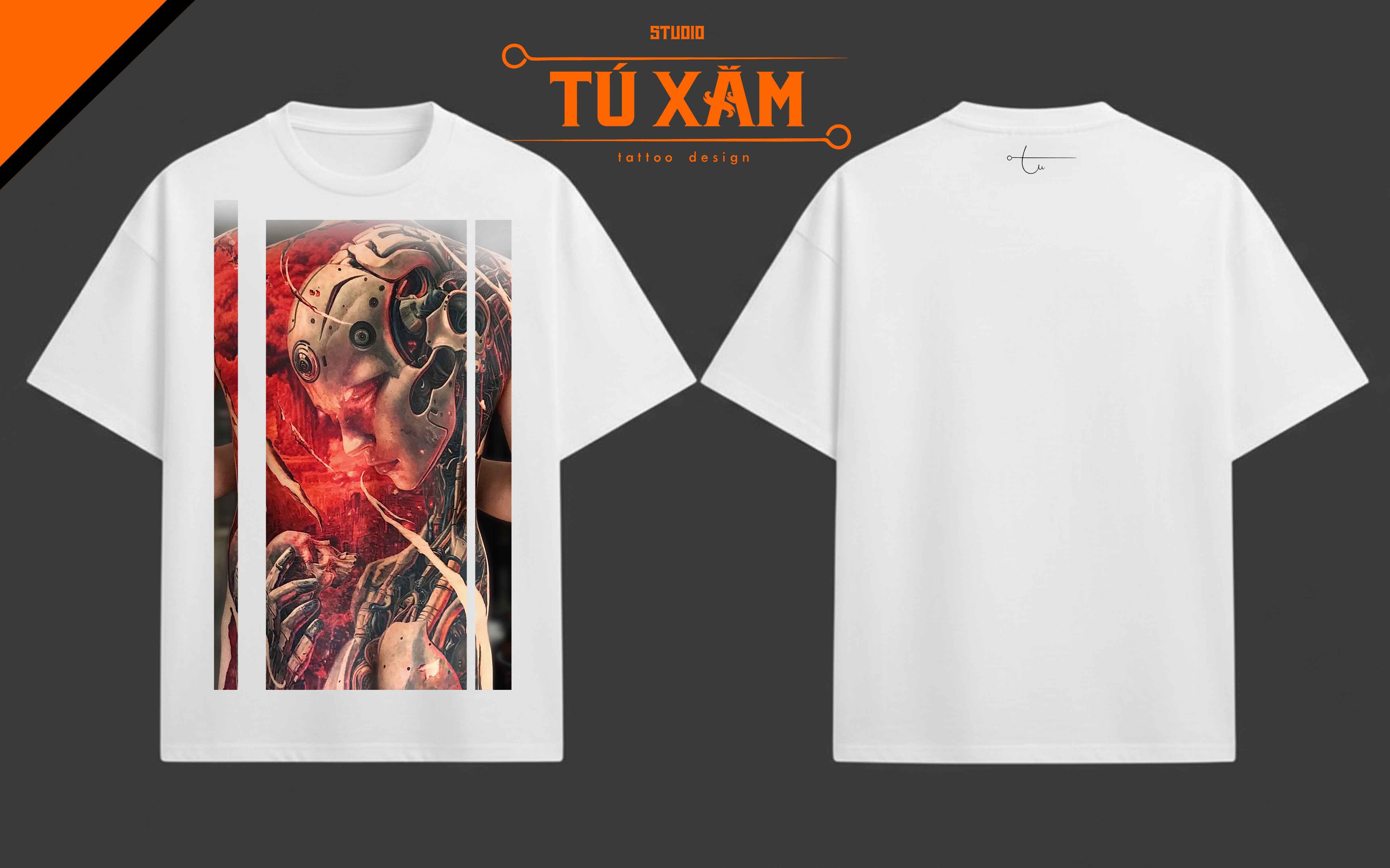 Áo thun hình xăm  – The Last Human – unisex form rộng tay lỡ, cotton 100% 250gsm, in DTG siêu thoáng, thiết kế tattoo art cao cấp, độc quyền Master Tú Đen