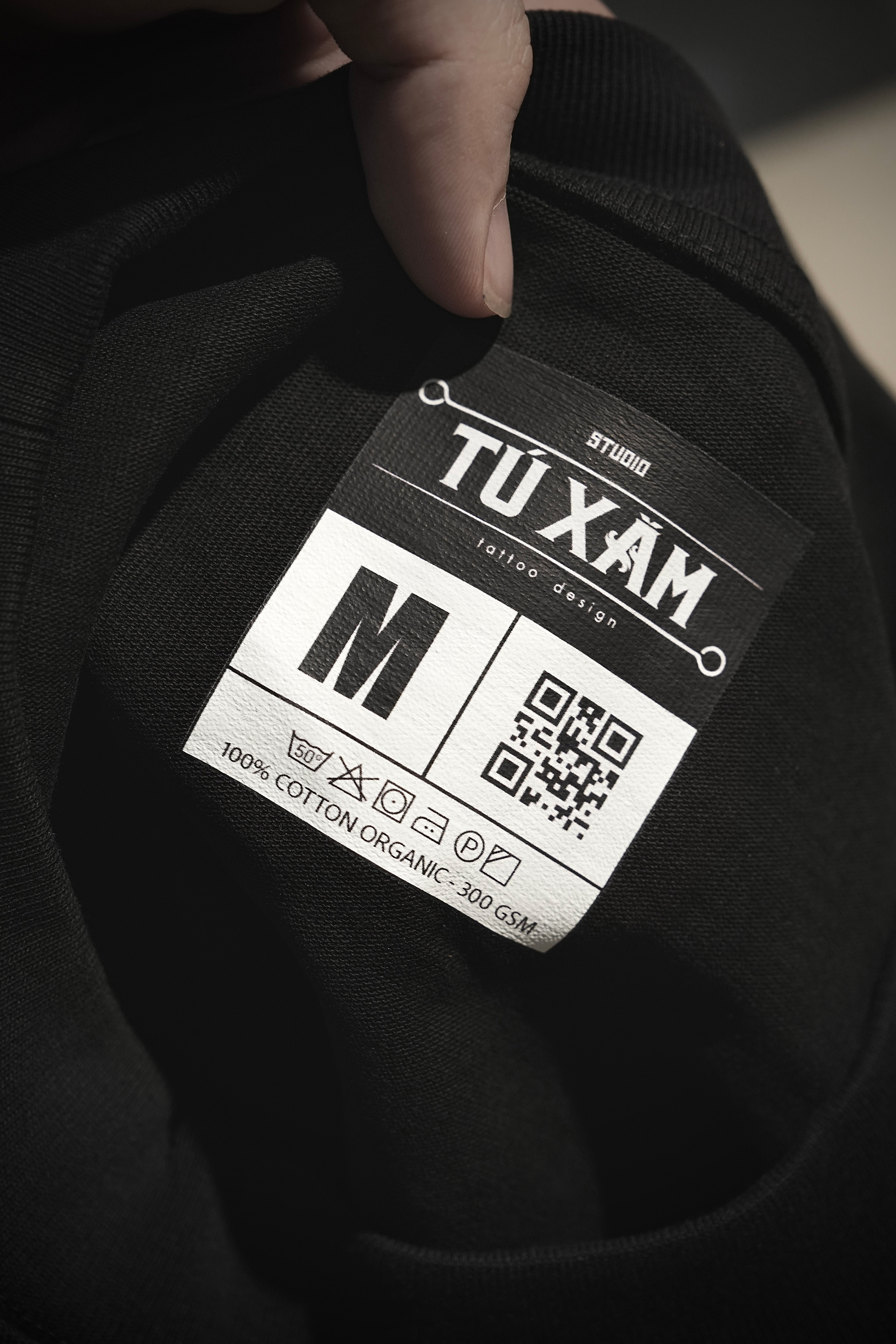 Áo thun TX03 - Người đàn bà hóa đá – form  boxy, cotton organic 300gsm, in DTG siêu thoáng, tattoo art cao cấp,  độc quyền Master Tú Đen