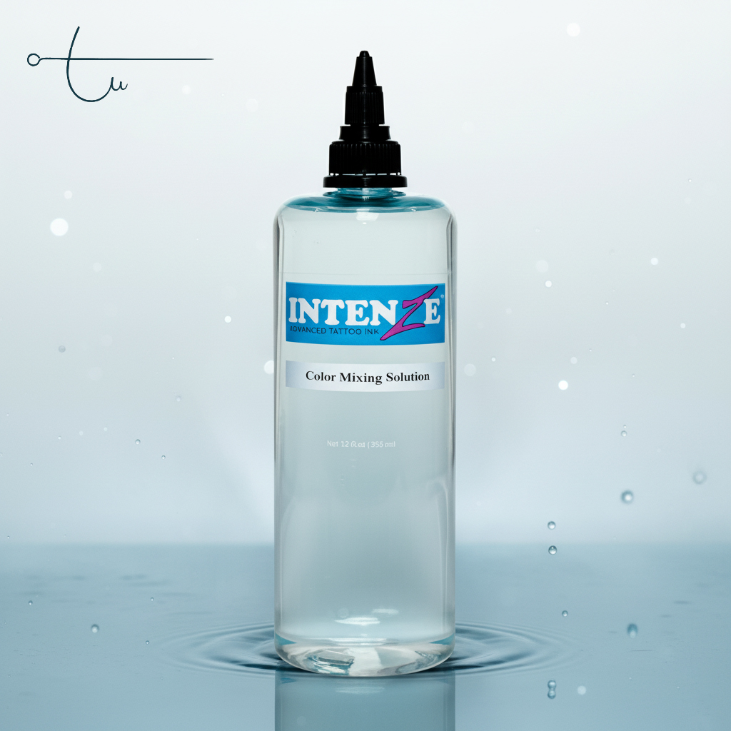 Nước pha mực xăm INTENZE – Mixing Solution 12oz (355ml) – dung dịch pha loãng, tạo sắc độ mượt, chuẩn hãng INTENZE Ink USA