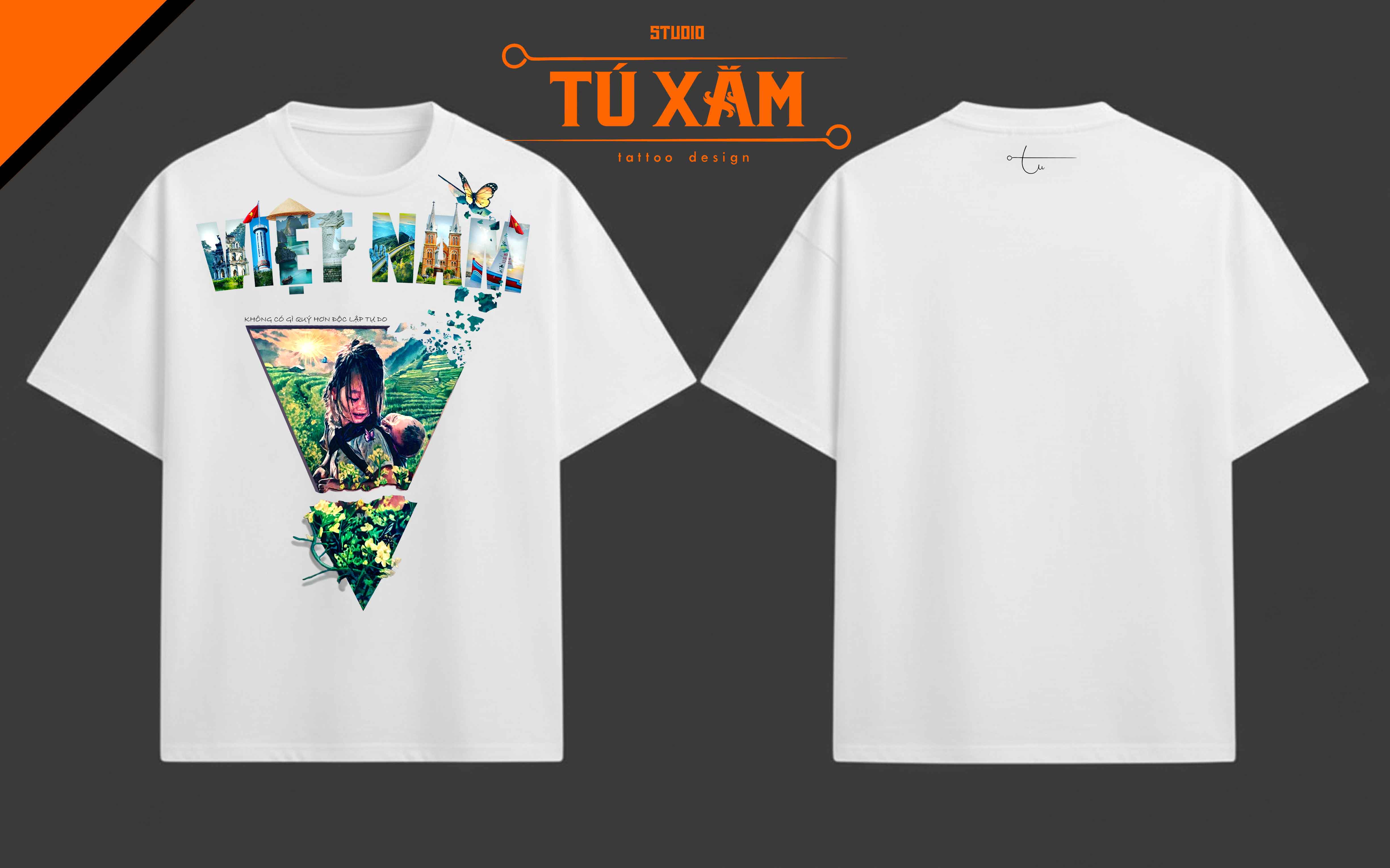 Áo thun hình xăm – Ủng hộ đồng bào bão lũ Việt Nam - Master Tú Đen